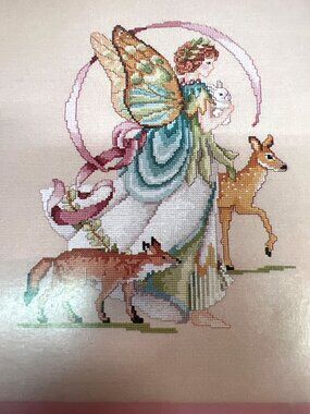 Faeries Cross Stitch Pattern Book By Barbara Baatz Six Magical Designs